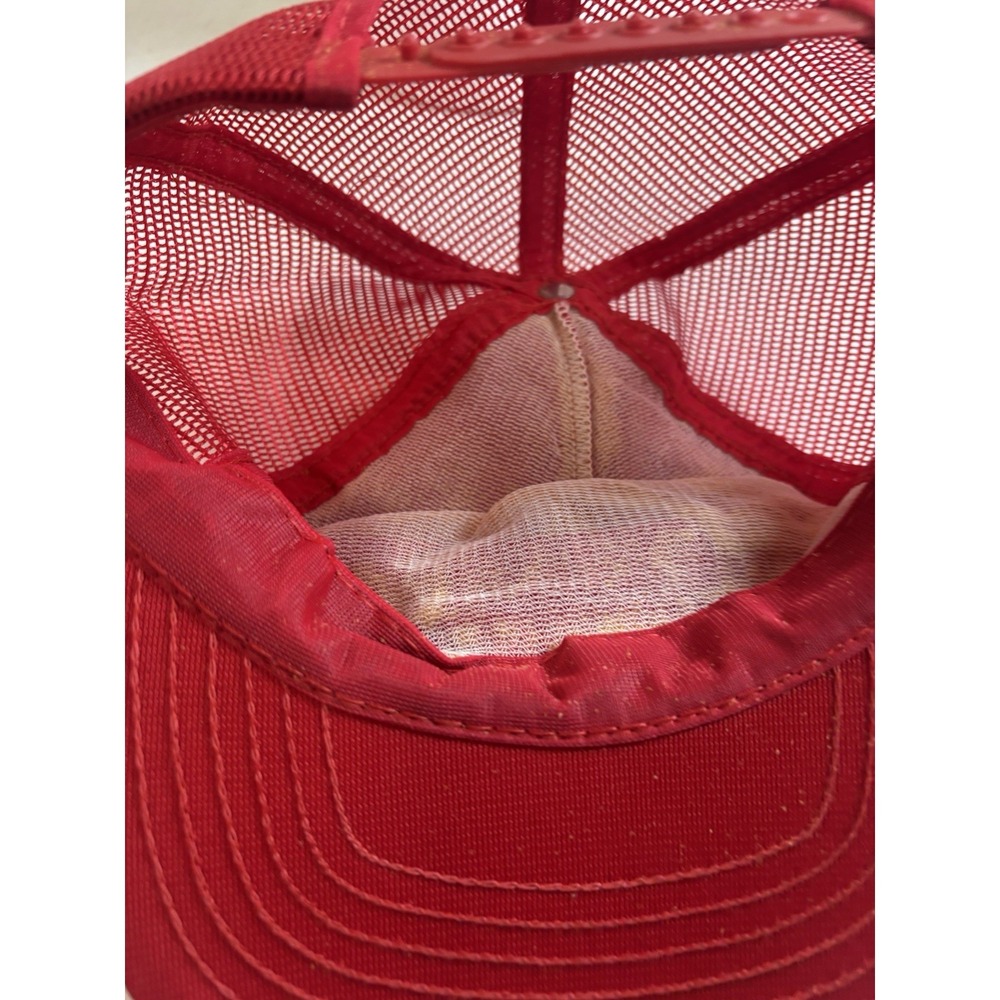 KING EDWARD CIGARS Mesh SnapBack‎ Trucker Hat Red Patch Vtg - Picture 5 of 7
